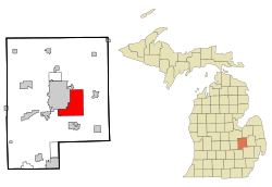 Genesee County Michigan Incorporated and Unincorporated areas Burton Highlighted